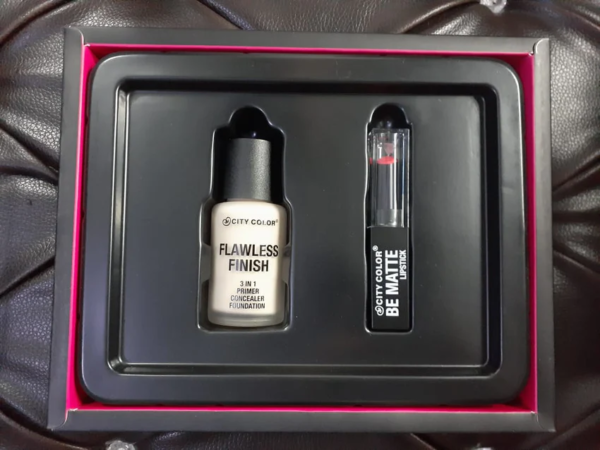 City Color Perfect Color Makeup Set (Foundation + Lipstick)