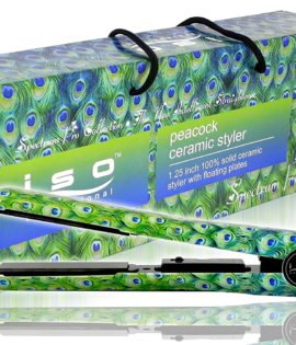ISO Professional Peacock Ceramic Styler Hair Straightener