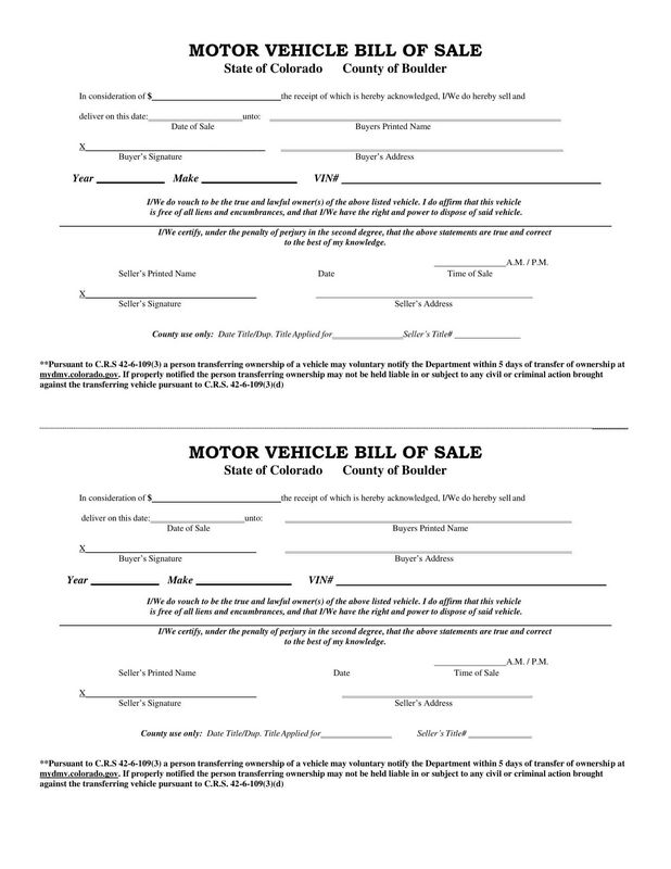 Ranch Tractor Proof Of Sale Form